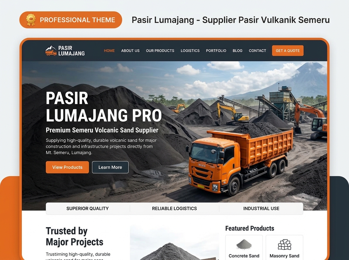 Armada Dump Truck Medium Fuso Pasir Lumajang